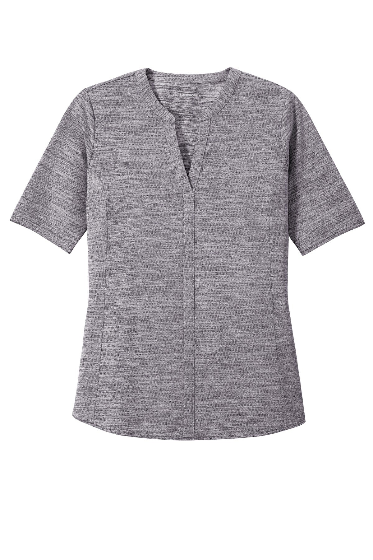 Port Authority LK583 DISCONTINUED Port Authority  Women's Stretch Heather Open Neck Top