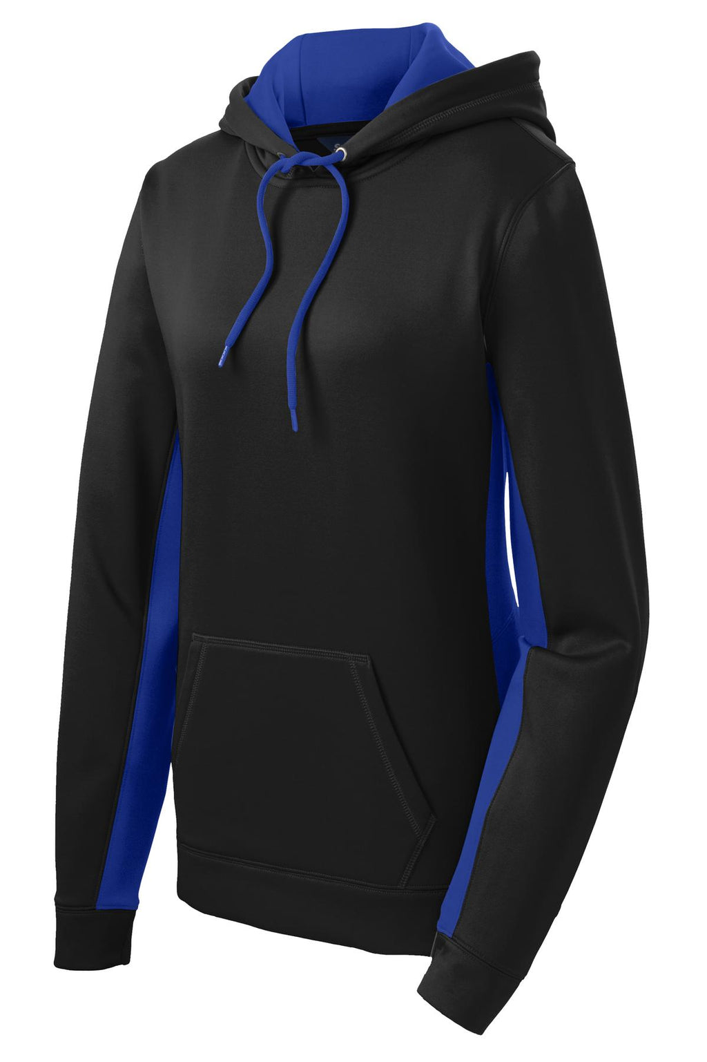 Sport-Tek LST235 Tek Women's Sport-Wick Fleece Colorblock Hooded Pullover