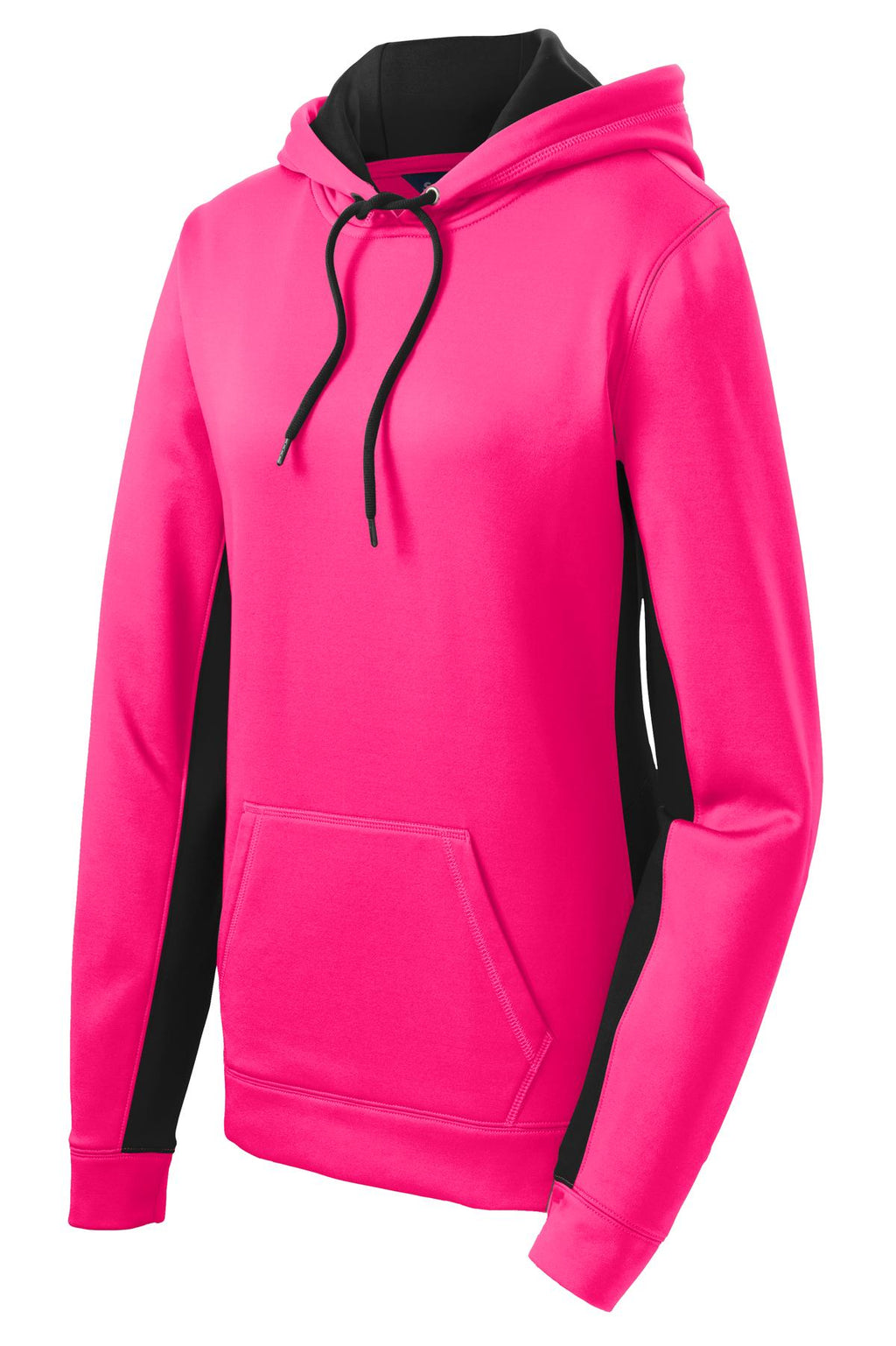 Sport-Tek LST235 Tek Women's Sport-Wick Fleece Colorblock Hooded Pullover