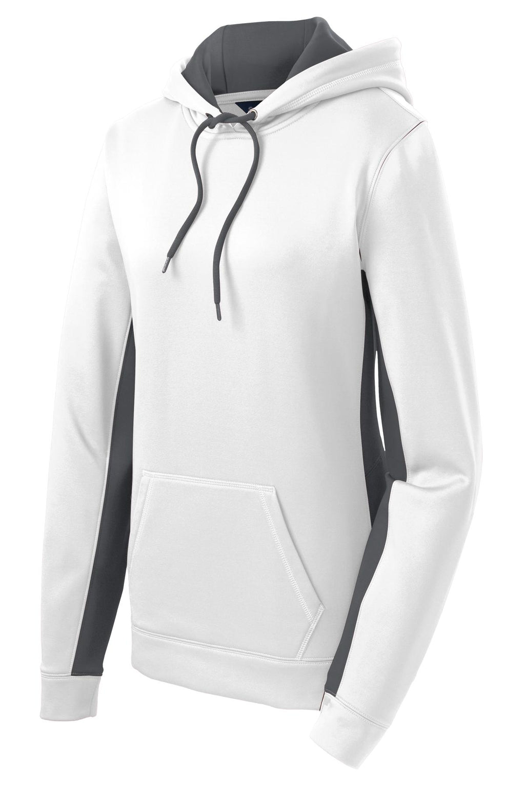 Sport-Tek LST235 Tek Women's Sport-Wick Fleece Colorblock Hooded Pullover