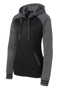 Sport-Tek LST236 Tek Women's Sport-Wick Varsity Fleece Full-Zip Hooded Jacket