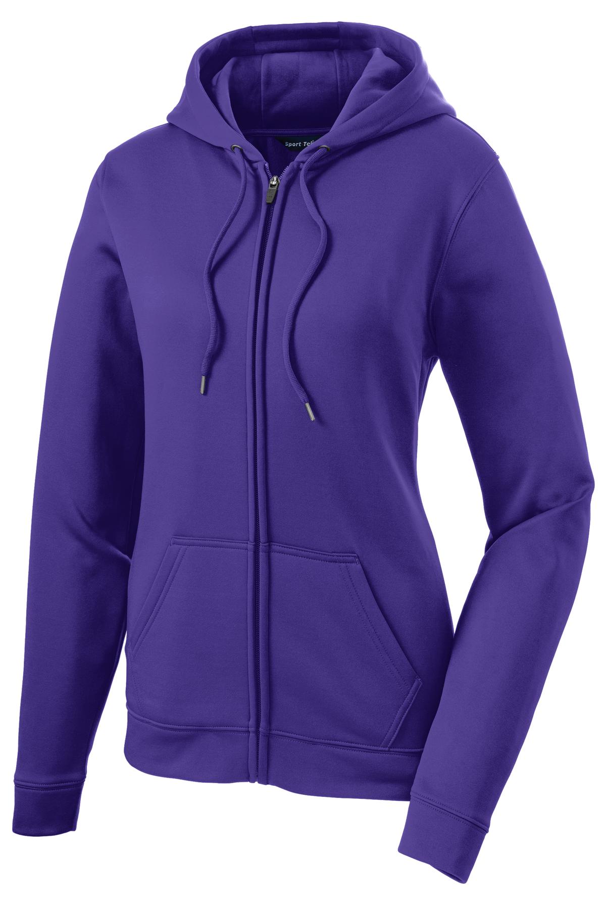 Sport-Tek LST238 Tek Ladies Sport-Wick Fleece Full-Zip Hooded Jacket