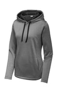 Sport-Tek LST264 Tek  Women's PosiCharge  Sport-Wick  Heather Fleece Hooded Pullover