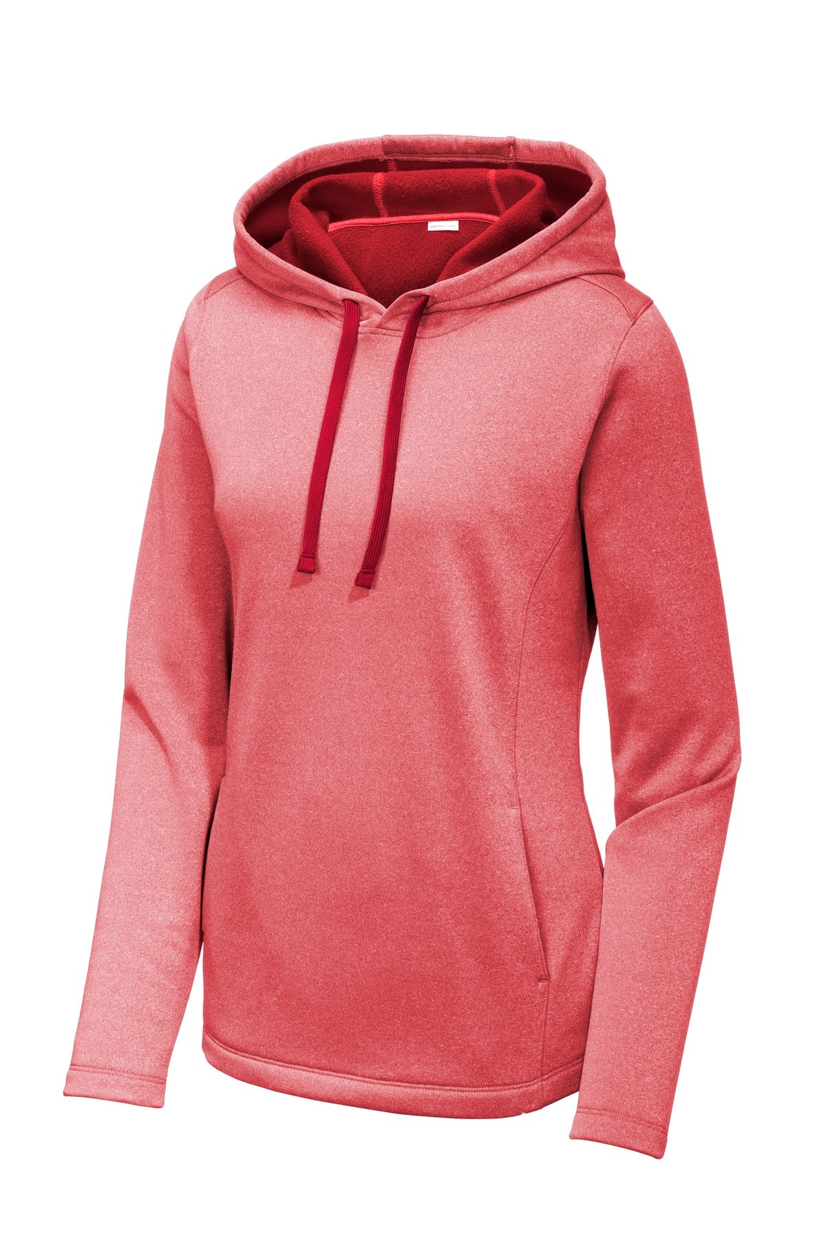 Sport-Tek LST264 Tek  Women's PosiCharge  Sport-Wick  Heather Fleece Hooded Pullover