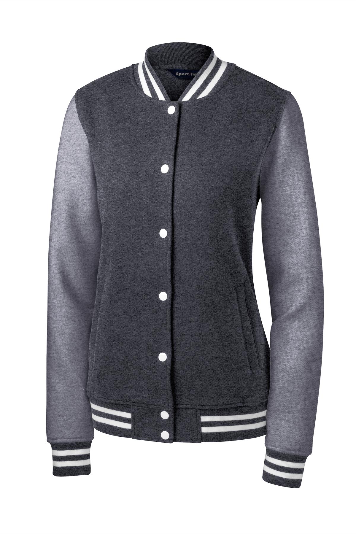 Sport-Tek LST270 Tek Ladies Fleece Letterman Jacket