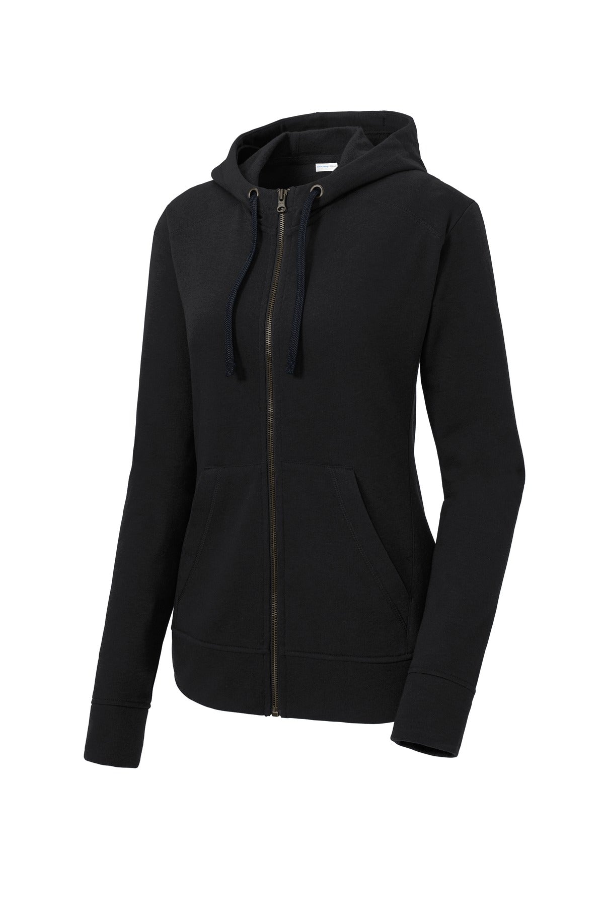 Sport-Tek LST293 Tek  Women's PosiCharge  Tri-Blend Wicking Fleece Full-Zip Hooded Jacket