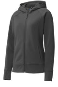 Sport-Tek LST295 Tek Ladies Rival Tech Fleece Full-Zip Hooded Jacket