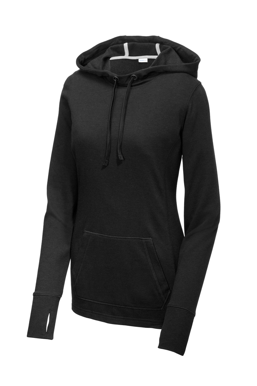 Sport-Tek LST296 Tek  Women's PosiCharge  Tri-Blend Wicking Fleece Hooded Pullover