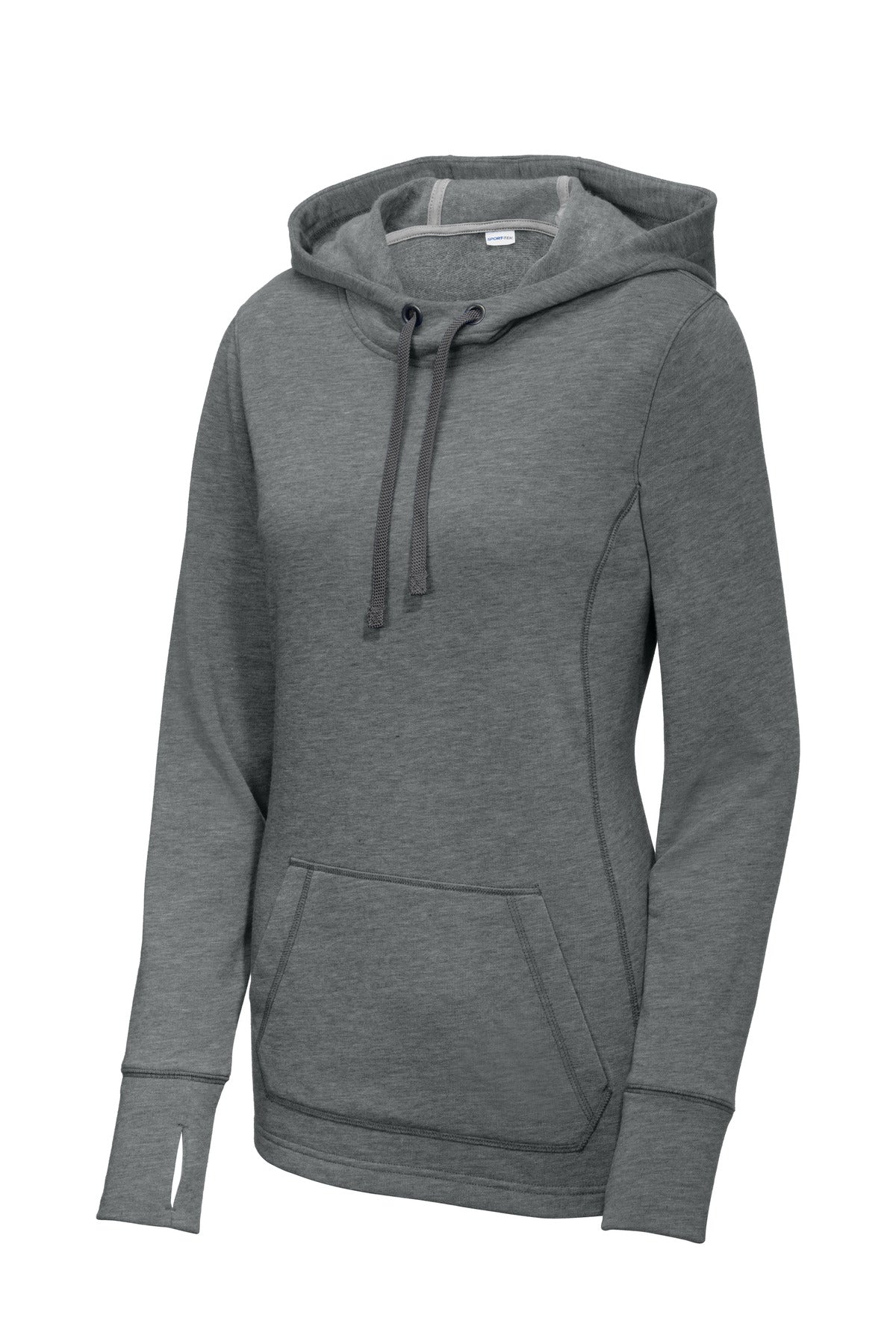 Sport-Tek LST296 Tek  Women's PosiCharge  Tri-Blend Wicking Fleece Hooded Pullover