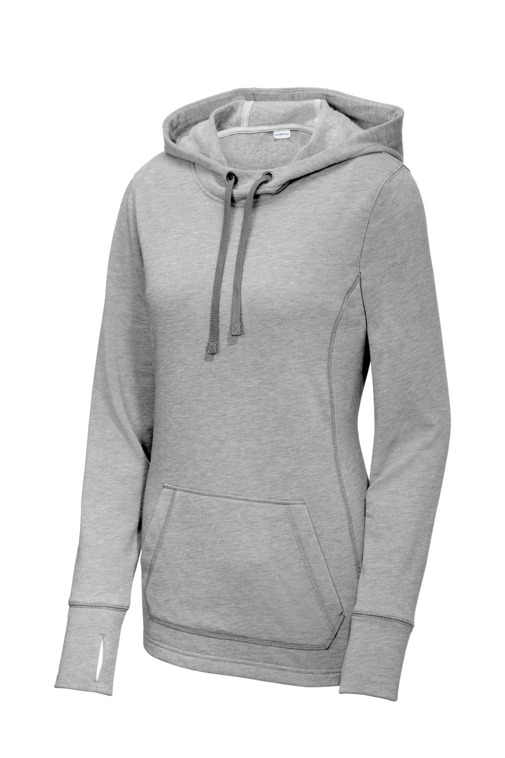 Sport-Tek LST296 Tek  Women's PosiCharge  Tri-Blend Wicking Fleece Hooded Pullover