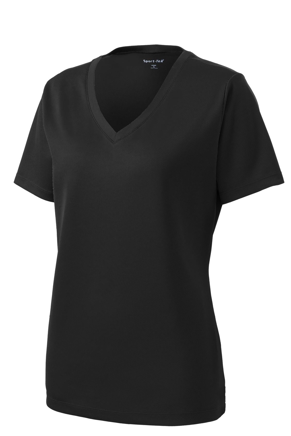 Sport-Tek LST340 Tek Women's PosiCharge RacerMesh V-Neck Tee