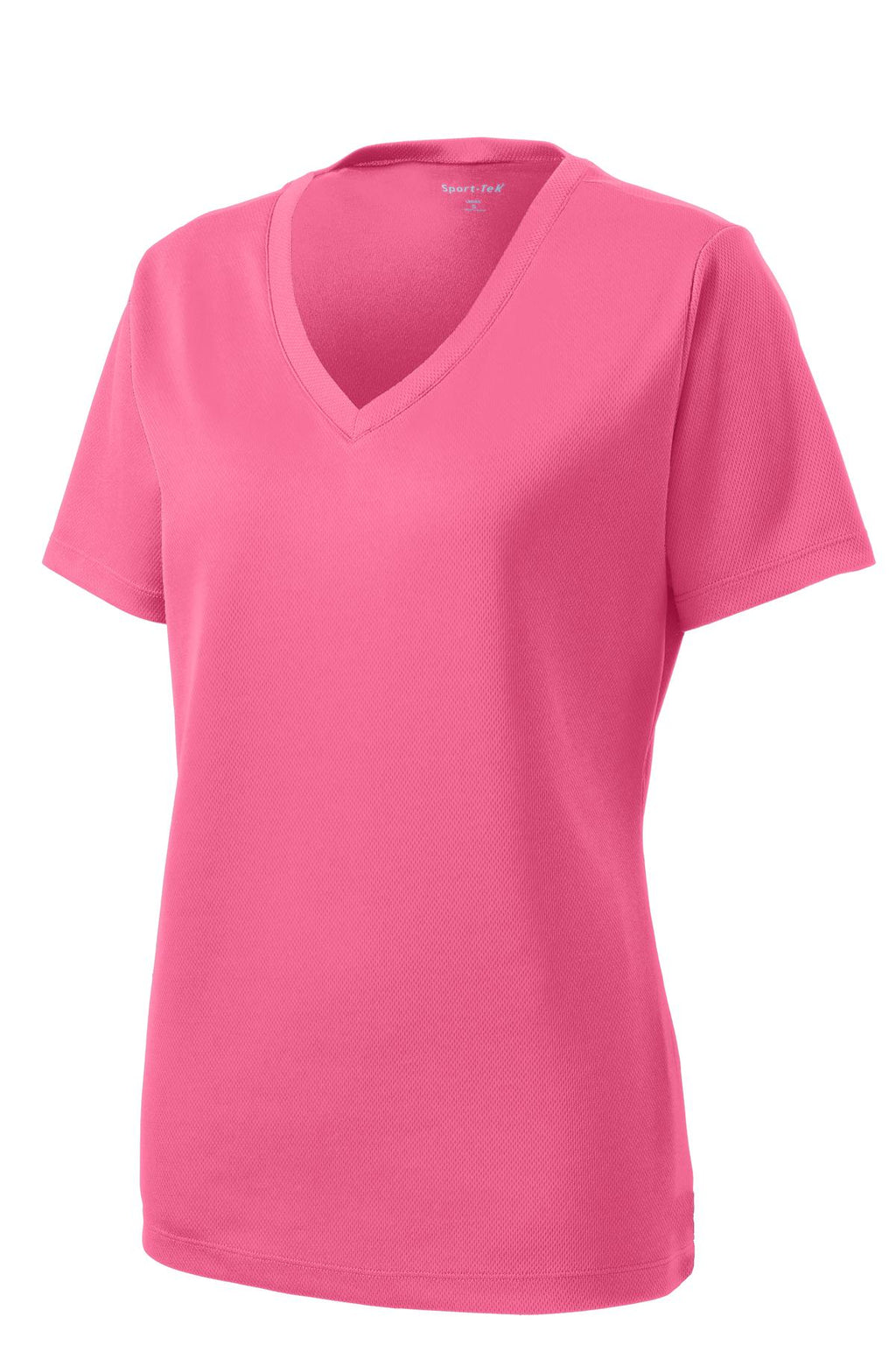 Sport-Tek LST340 Tek Women's PosiCharge RacerMesh V-Neck Tee