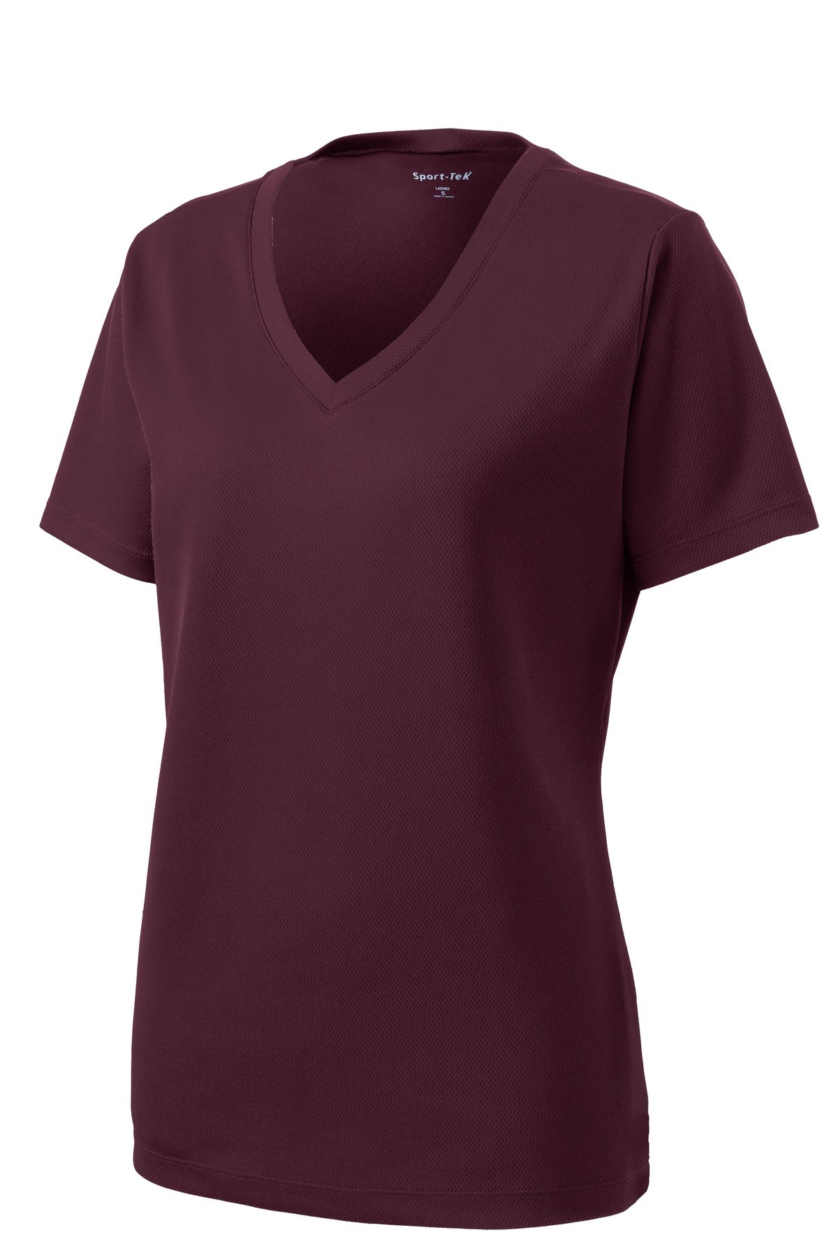 Sport-Tek LST340 Tek Women's PosiCharge RacerMesh V-Neck Tee