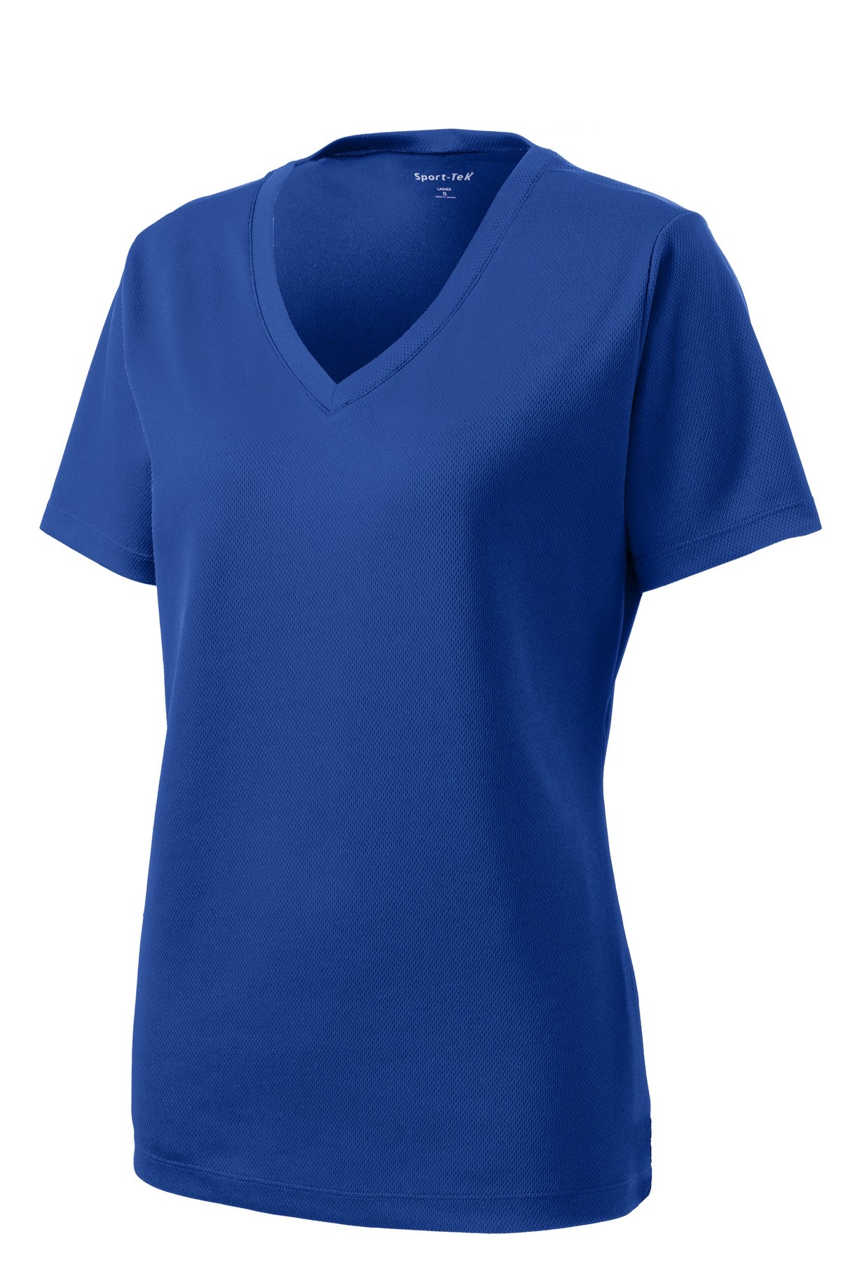 Sport-Tek LST340 Tek Women's PosiCharge RacerMesh V-Neck Tee
