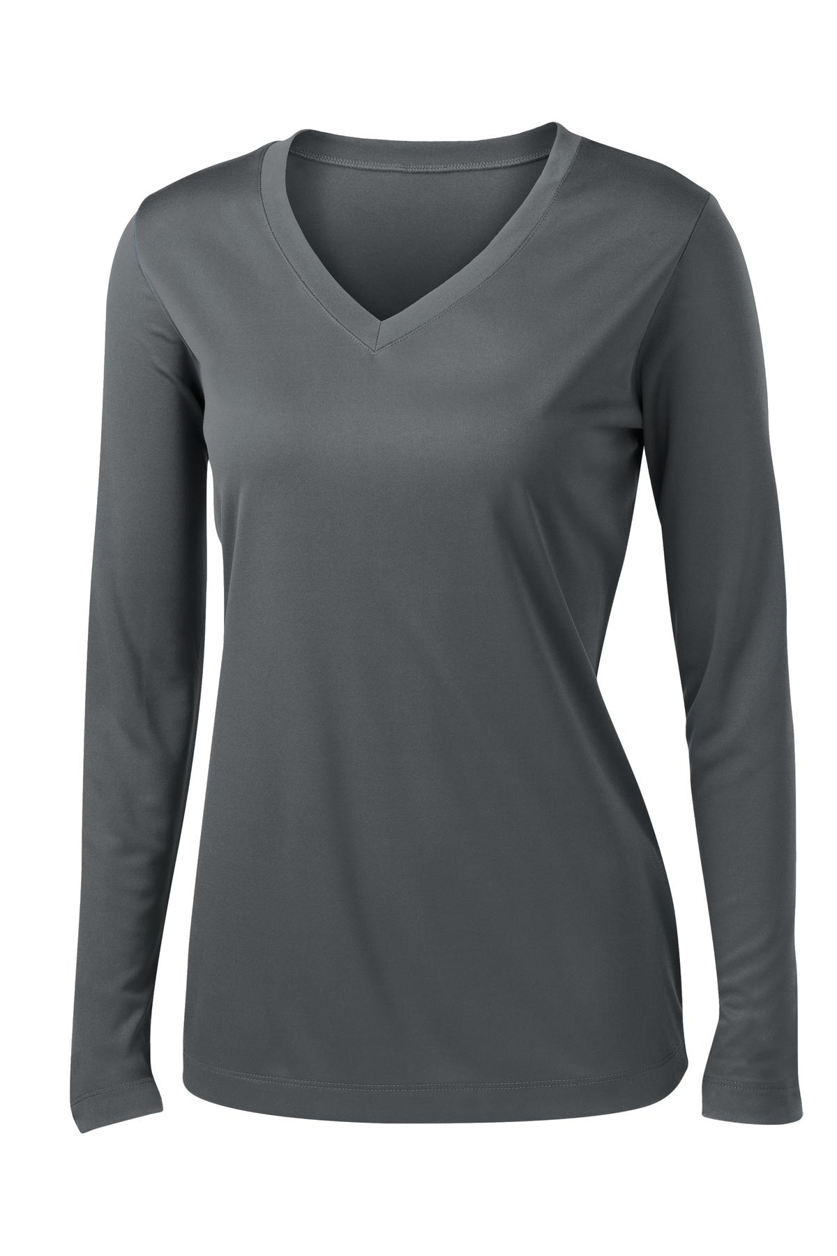 Sport-Tek LST353LS Tek Women's Long Sleeve PosiCharge Competitor V-Neck Tee