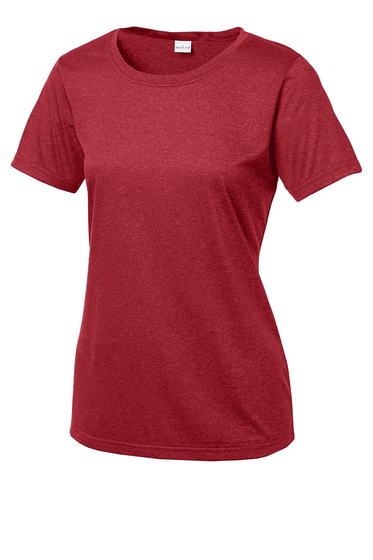 Sport-Tek LST360 Tek Women's Heather Contender Scoop Neck Tee