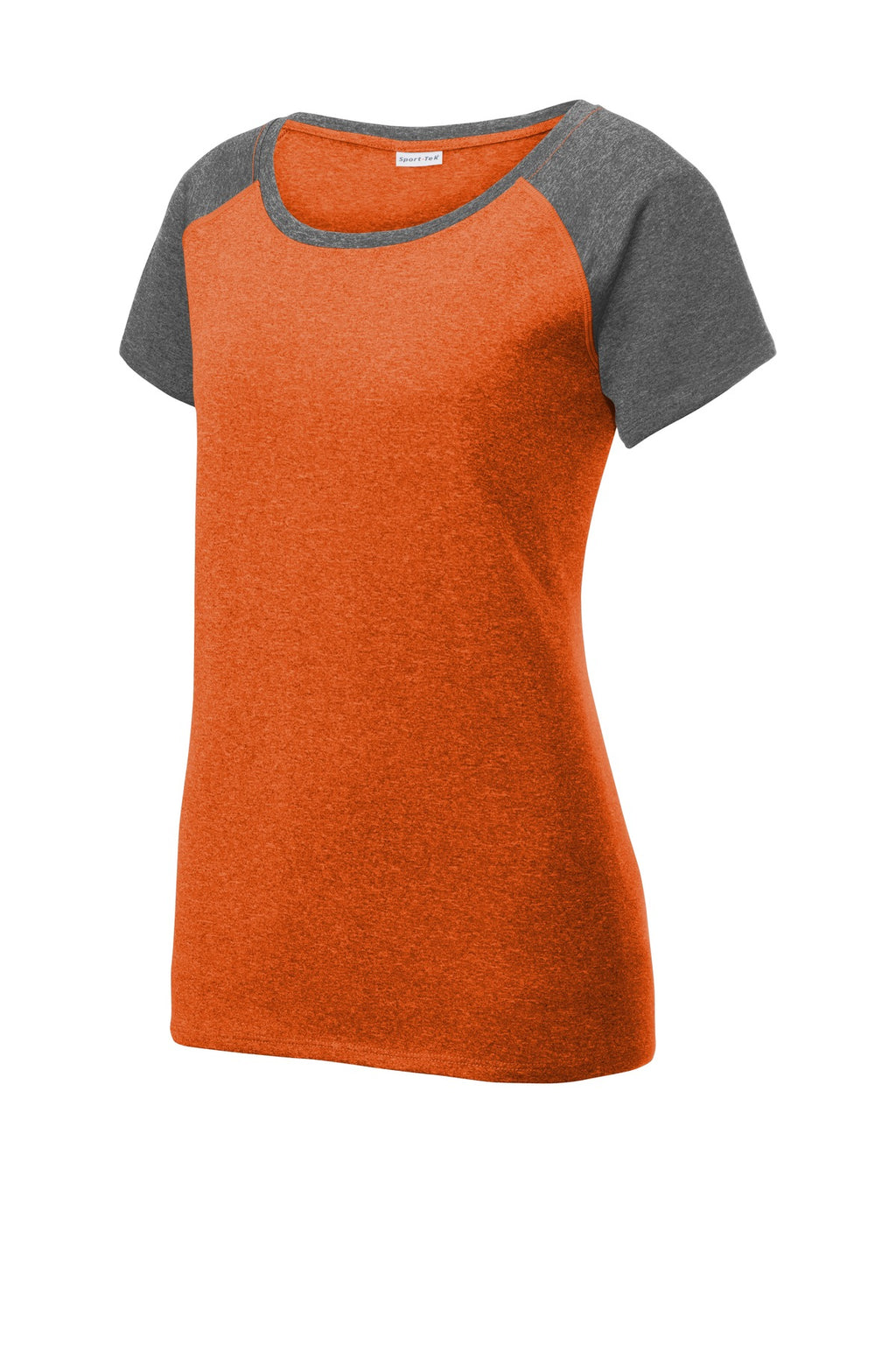 Sport-Tek LST362 Tek  Women's Heather-On-Heather Contender  Scoop Neck Tee