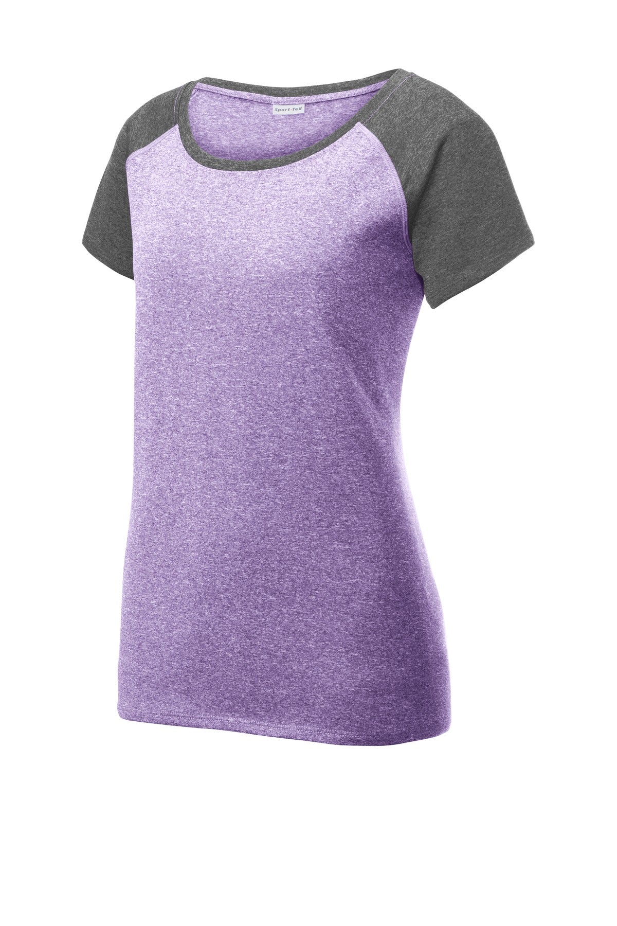 Sport-Tek LST362 Tek  Women's Heather-On-Heather Contender  Scoop Neck Tee