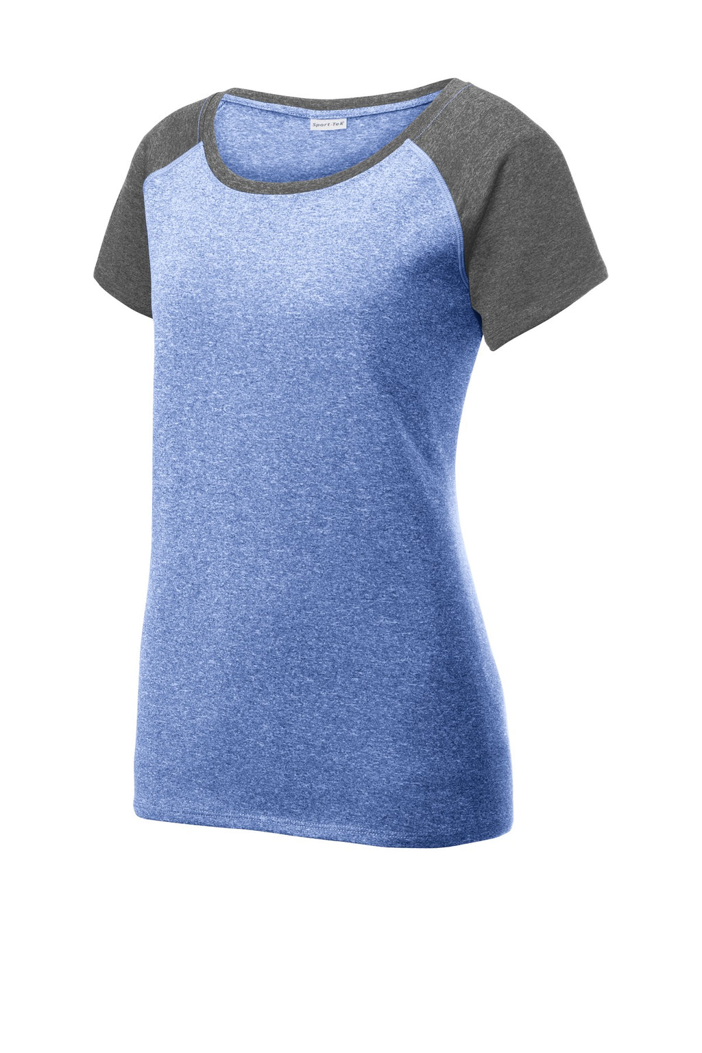 Sport-Tek LST362 Tek  Women's Heather-On-Heather Contender  Scoop Neck Tee