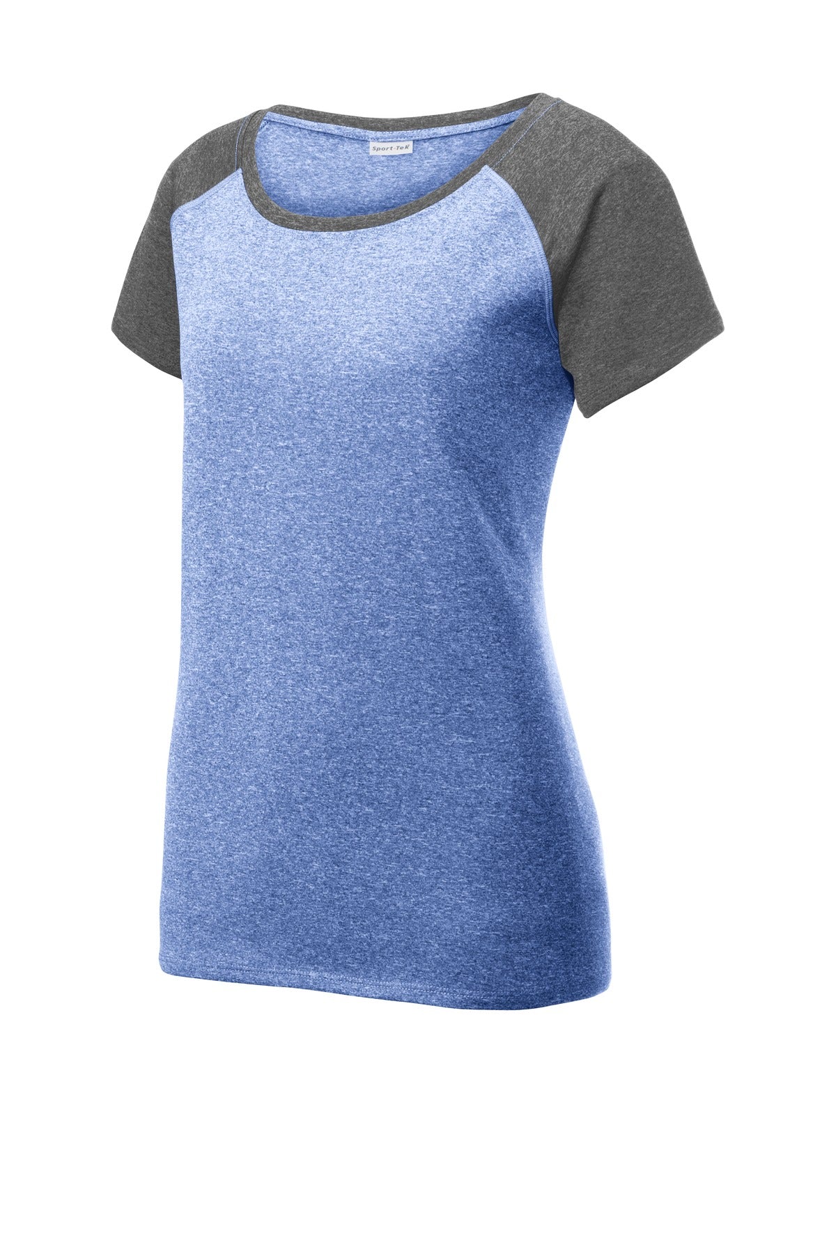 Sport-Tek LST362 Tek  Women's Heather-On-Heather Contender  Scoop Neck Tee