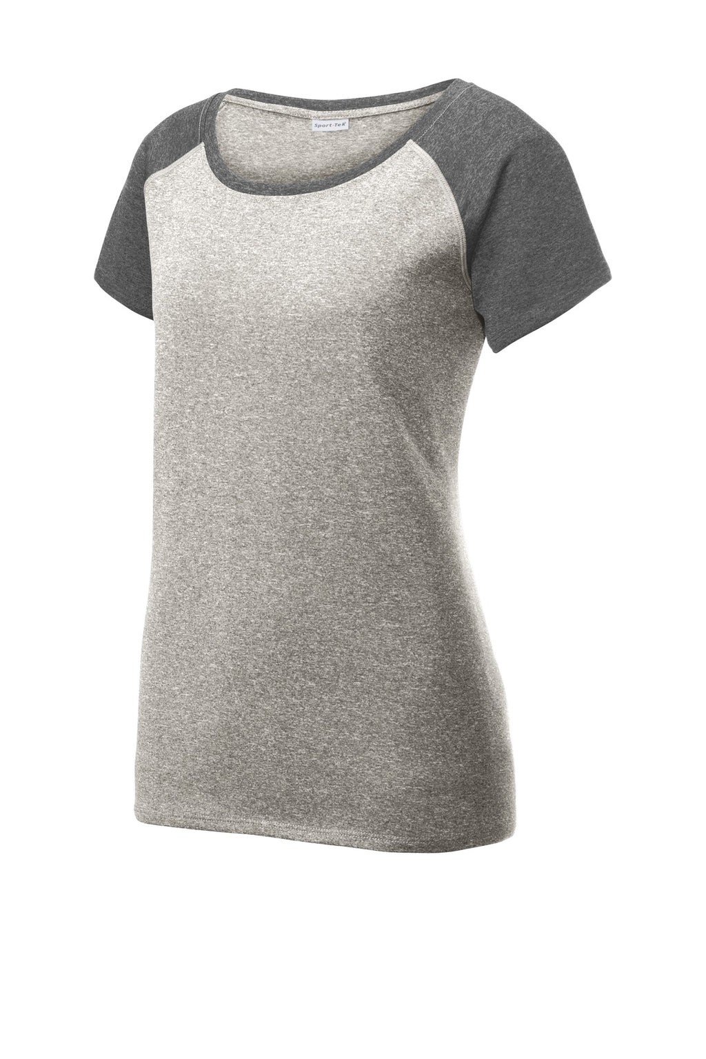 Sport-Tek LST362 Tek  Women's Heather-On-Heather Contender  Scoop Neck Tee