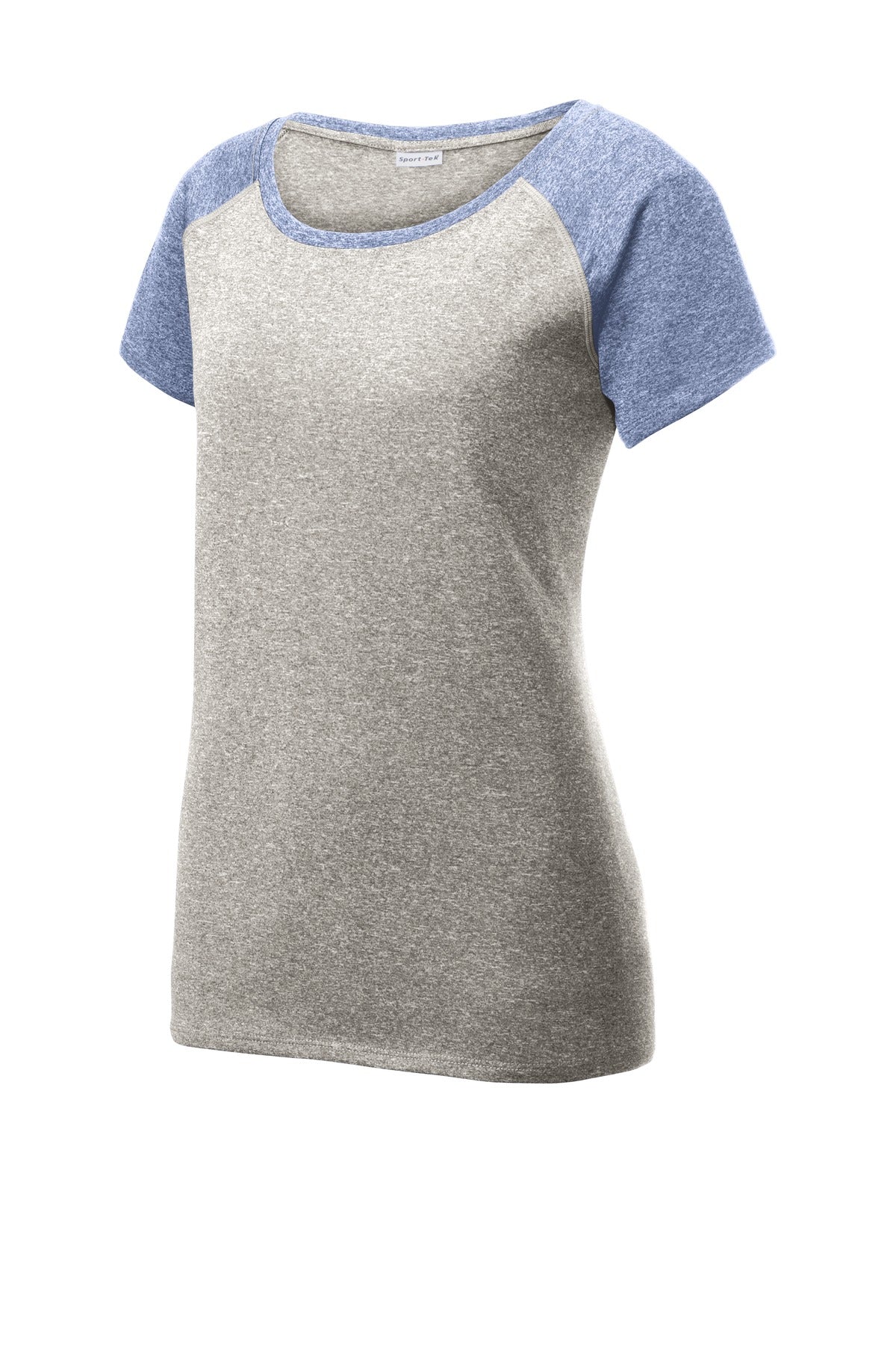 Sport-Tek LST362 Tek  Women's Heather-On-Heather Contender  Scoop Neck Tee