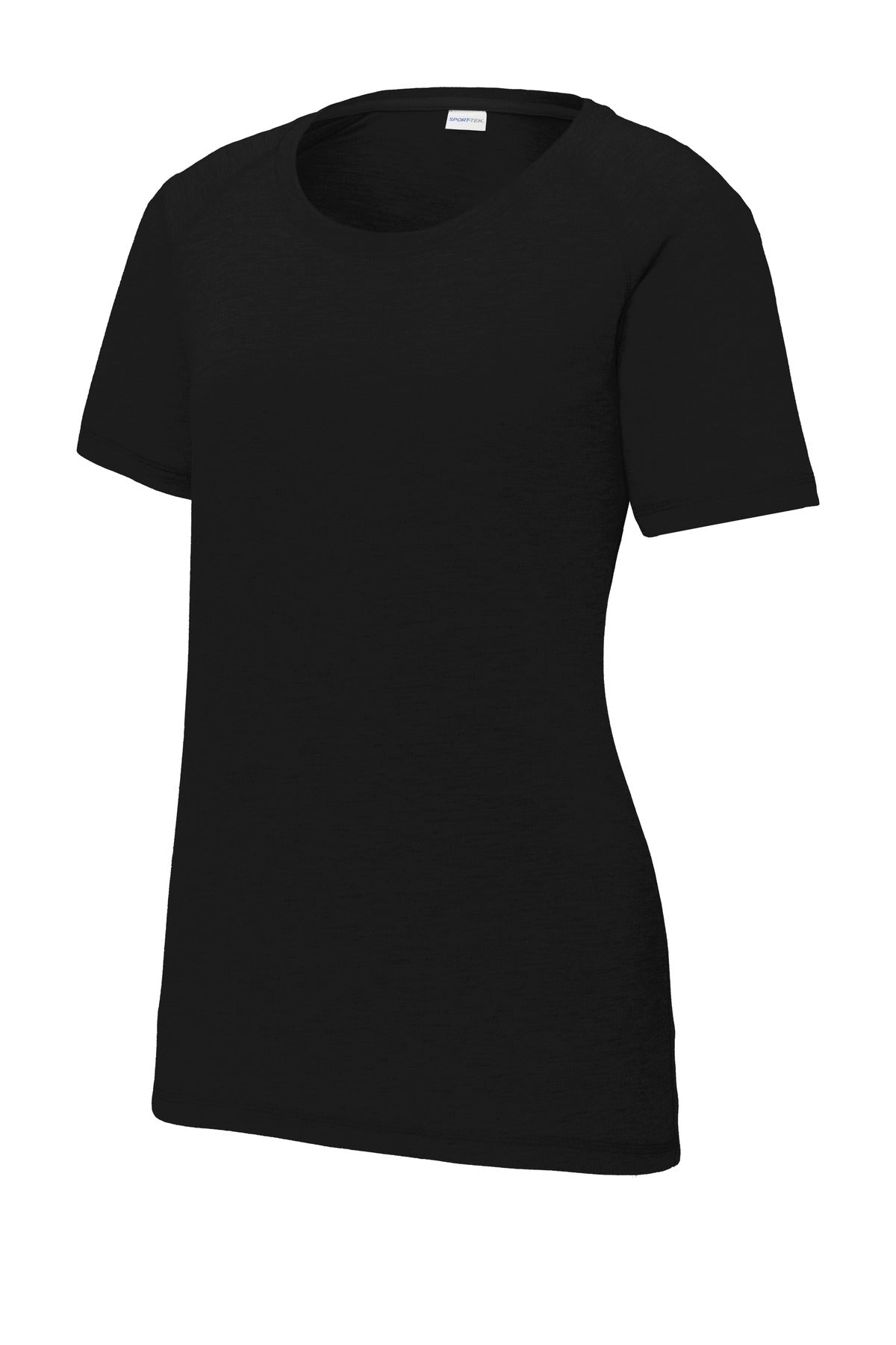 Sport-Tek LST400 Tek  Women's PosiCharge  Tri-Blend Wicking Scoop Neck Raglan Tee