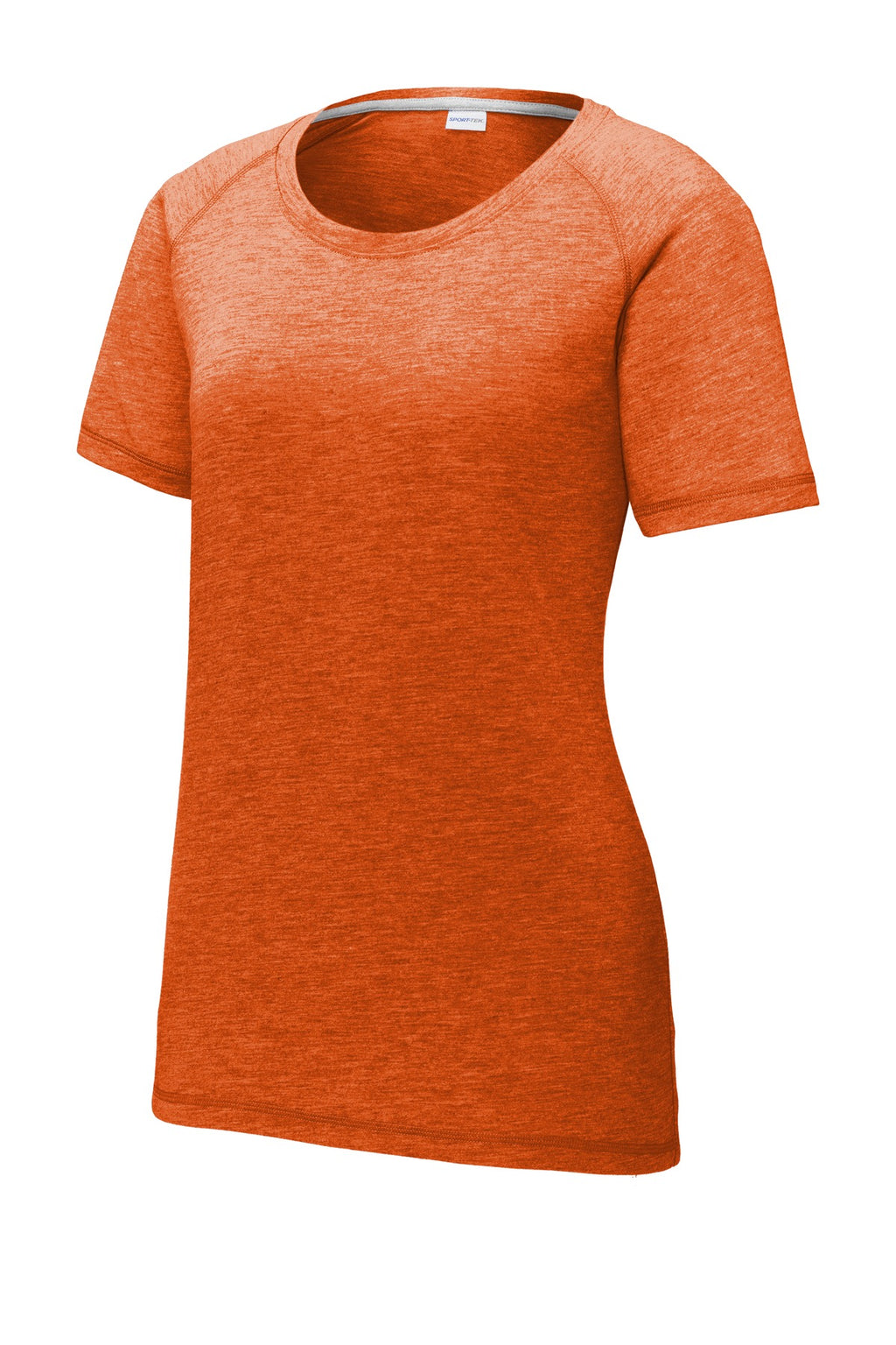 Sport-Tek LST400 Tek  Women's PosiCharge  Tri-Blend Wicking Scoop Neck Raglan Tee