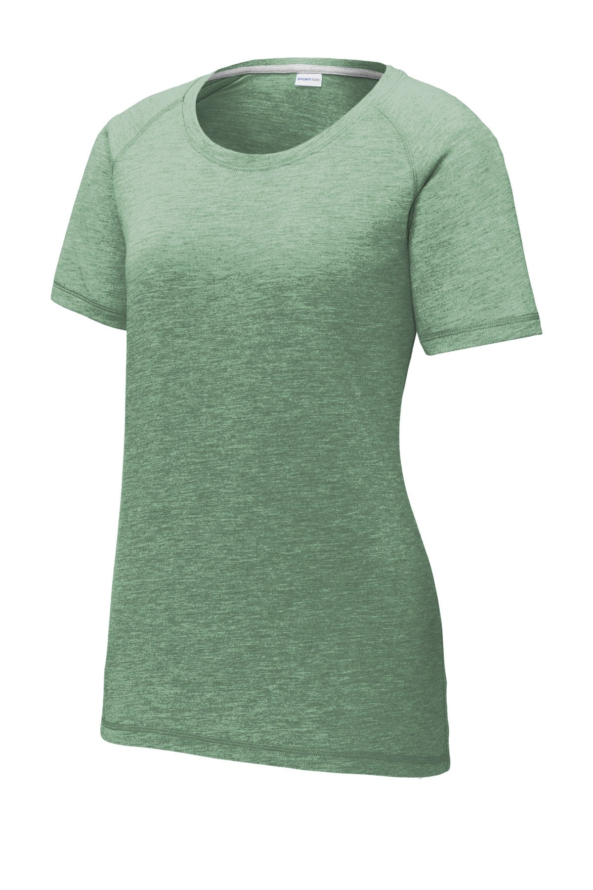 Sport-Tek LST400 Tek  Women's PosiCharge  Tri-Blend Wicking Scoop Neck Raglan Tee