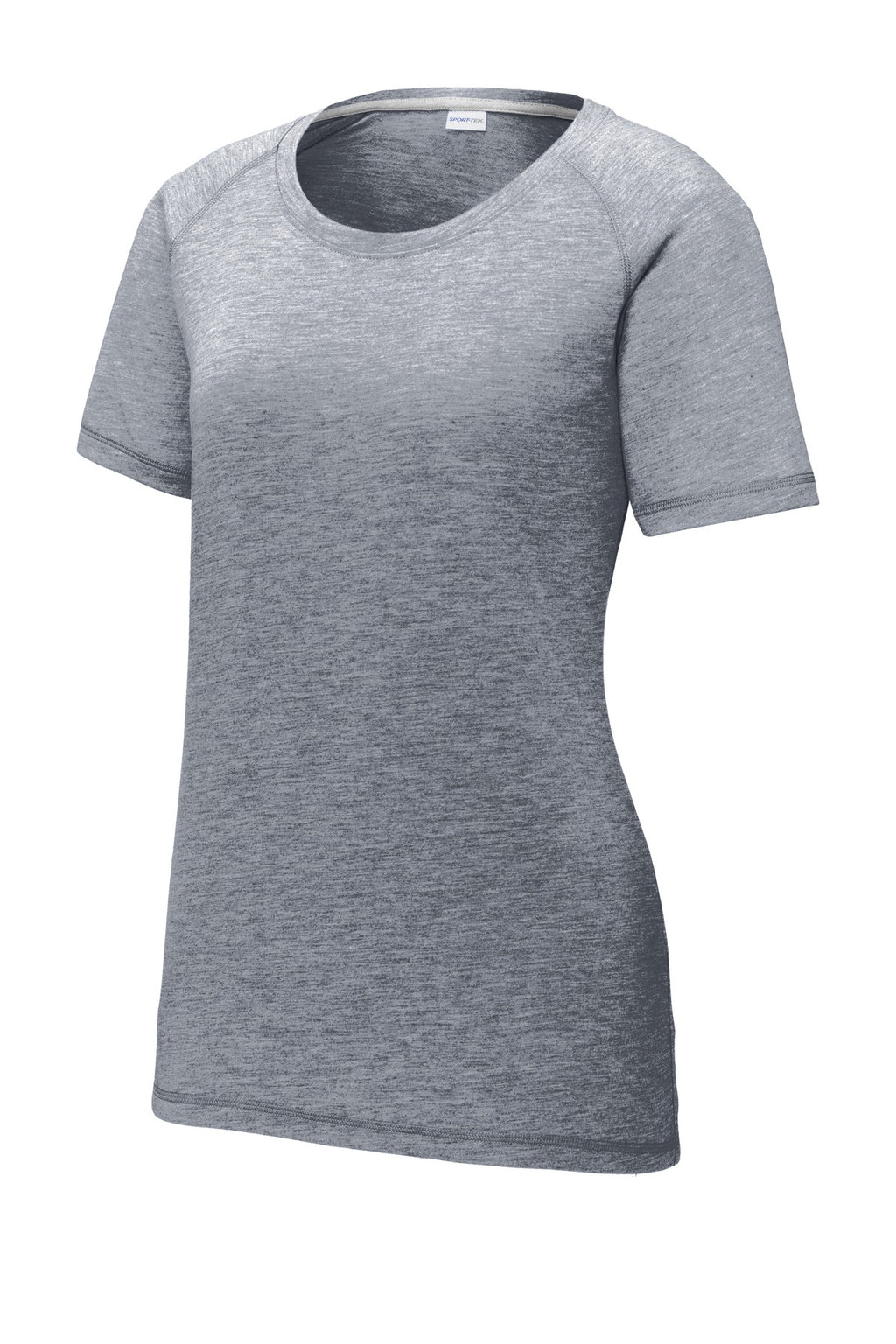 Sport-Tek LST400 Tek  Women's PosiCharge  Tri-Blend Wicking Scoop Neck Raglan Tee
