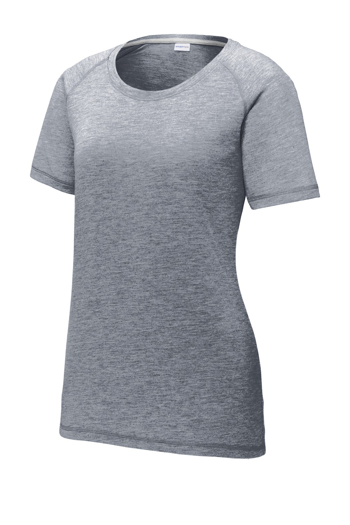 Sport-Tek LST400 Tek  Women's PosiCharge  Tri-Blend Wicking Scoop Neck Raglan Tee