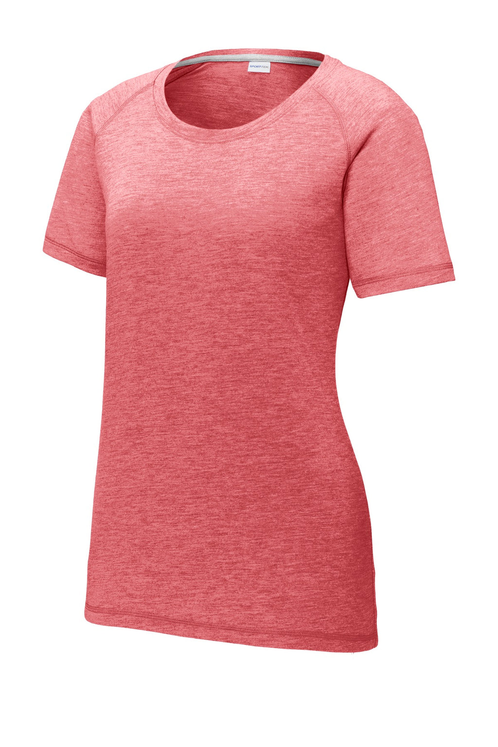 Sport-Tek LST400 Tek  Women's PosiCharge  Tri-Blend Wicking Scoop Neck Raglan Tee