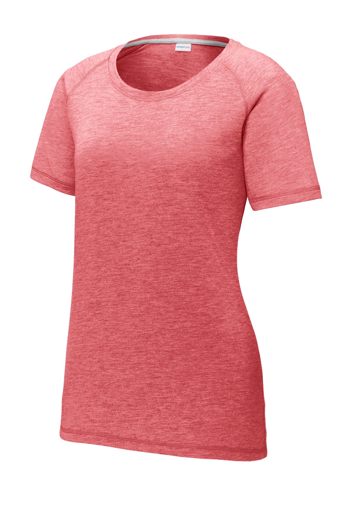 Sport-Tek LST400 Tek  Women's PosiCharge  Tri-Blend Wicking Scoop Neck Raglan Tee