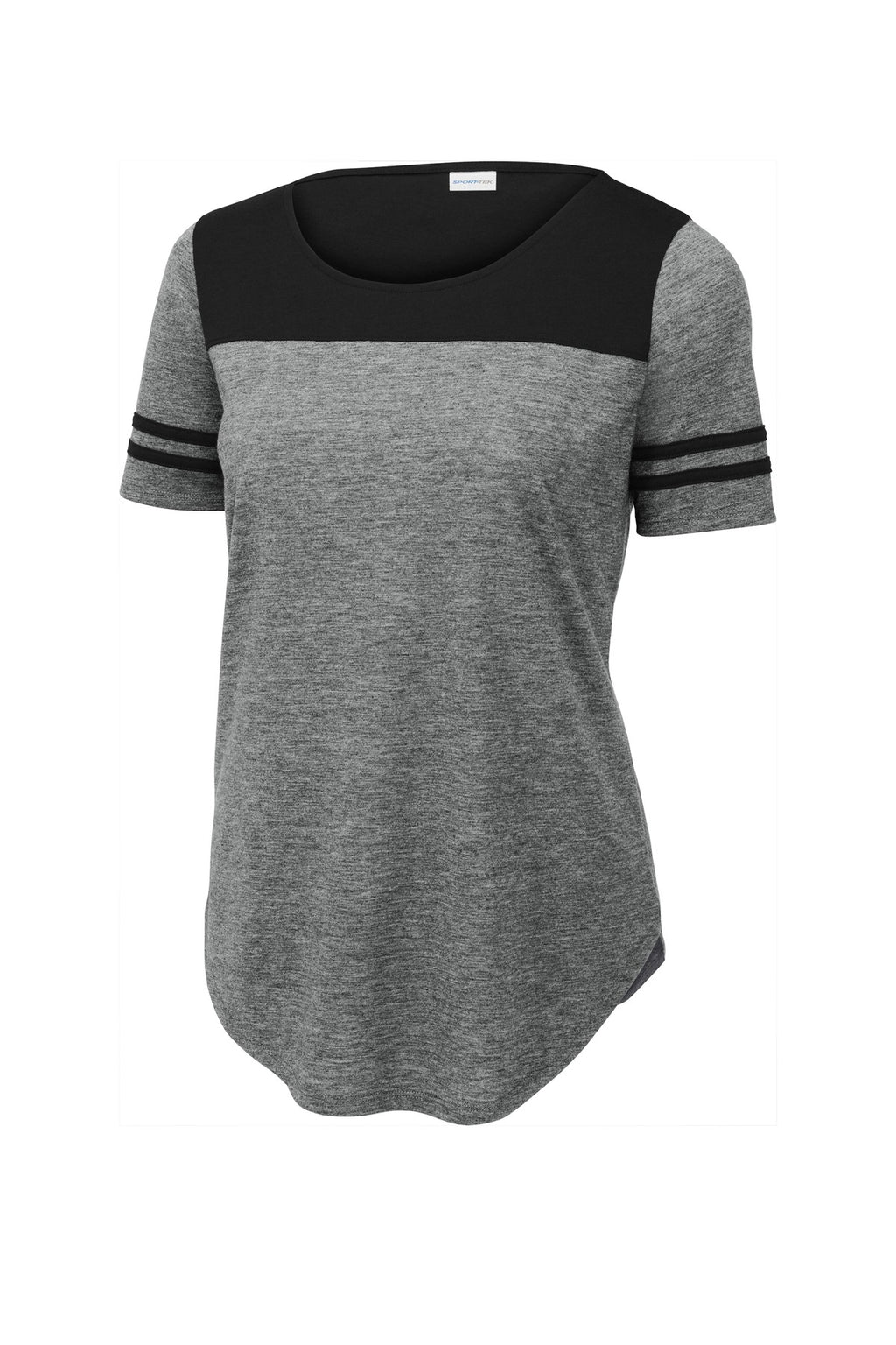 Sport-Tek LST403 Tek  Women's PosiCharge  Tri-Blend Wicking Fan Tee