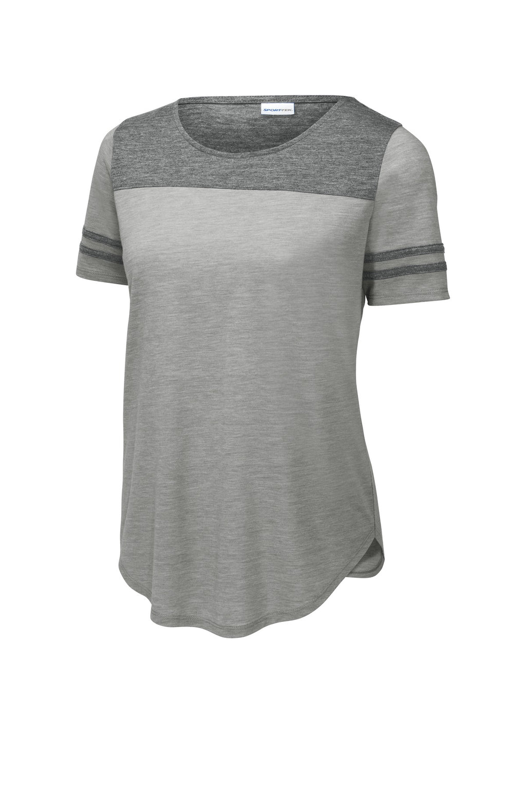 Sport-Tek LST403 Tek  Women's PosiCharge  Tri-Blend Wicking Fan Tee