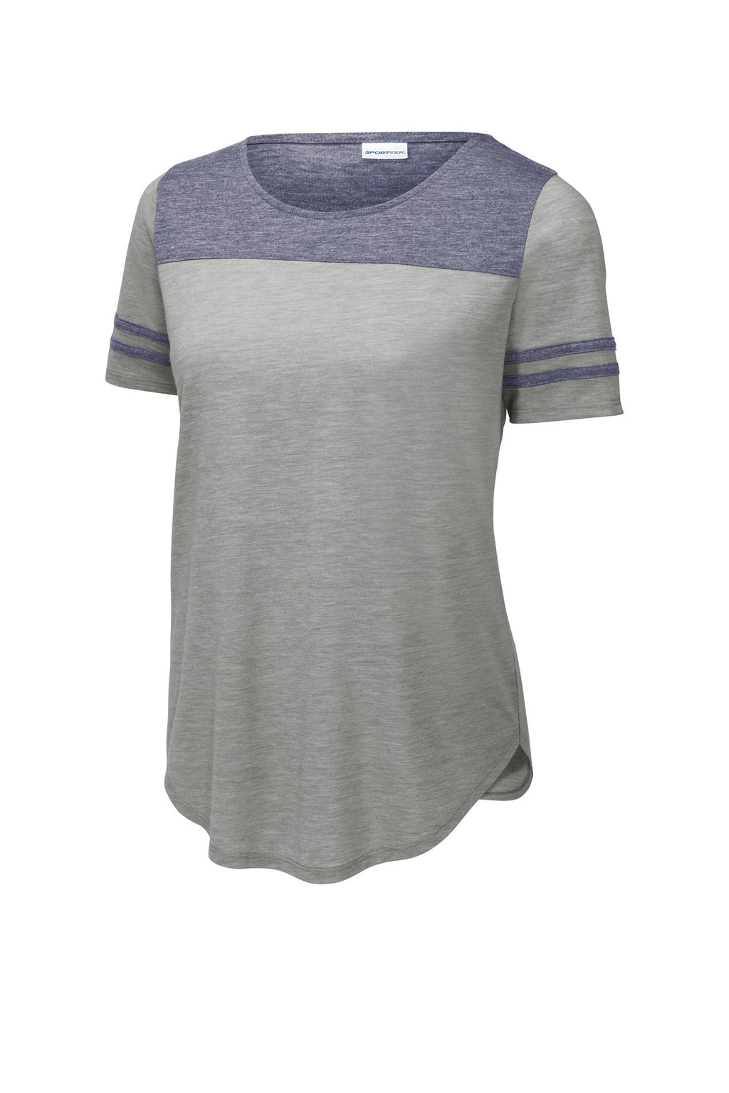 Sport-Tek LST403 Tek  Women's PosiCharge  Tri-Blend Wicking Fan Tee