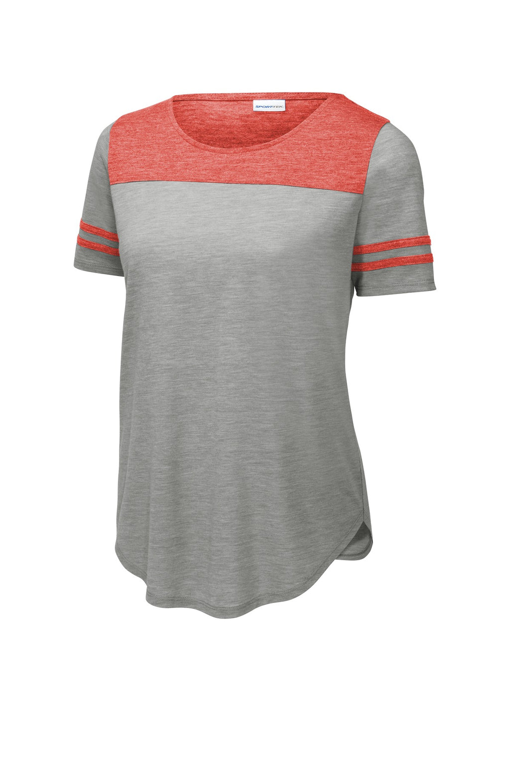 Sport-Tek LST403 Tek  Women's PosiCharge  Tri-Blend Wicking Fan Tee