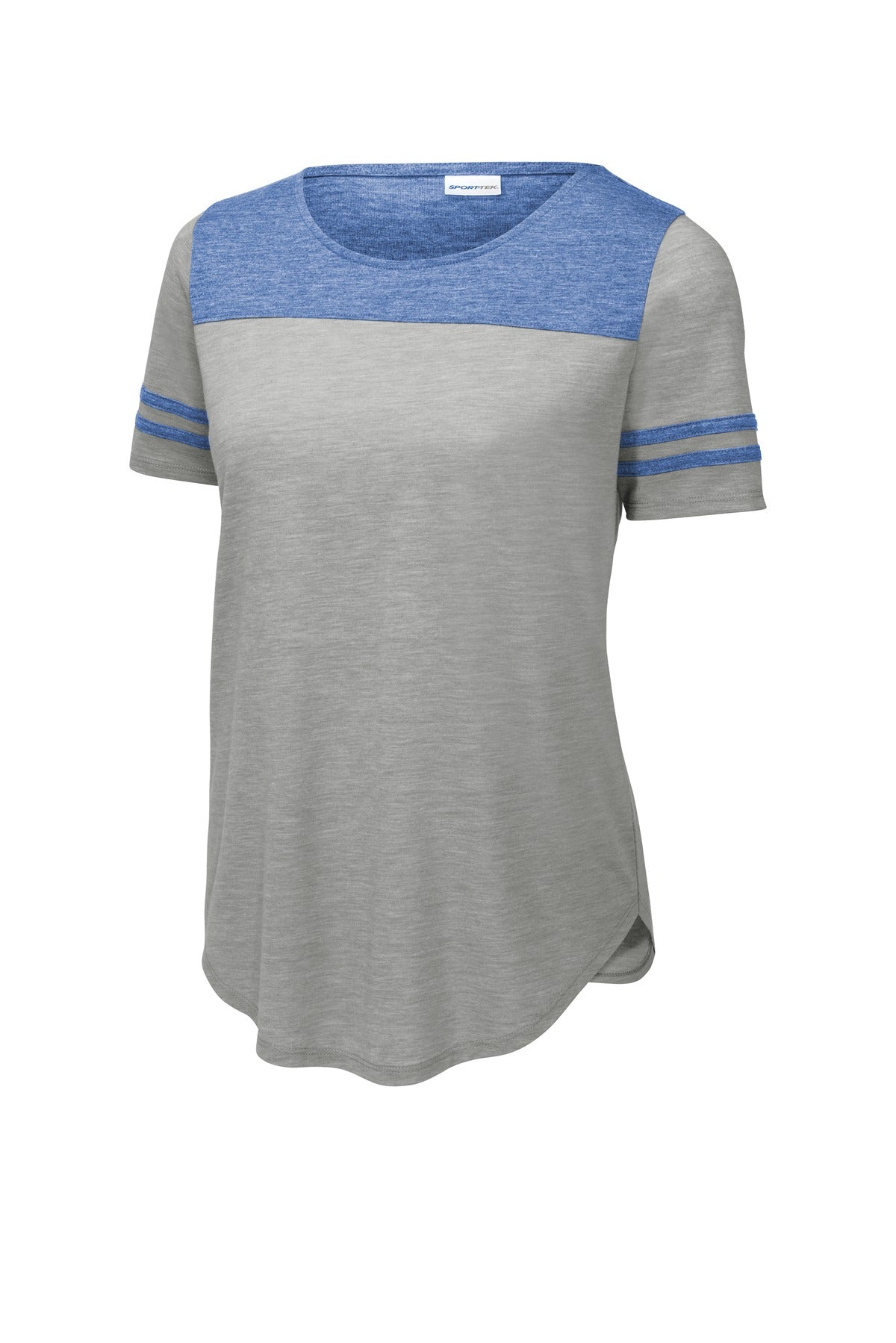 Sport-Tek LST403 Tek  Women's PosiCharge  Tri-Blend Wicking Fan Tee