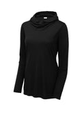 Sport-Tek LST406 Tek Women's PosiCharge  Tri-Blend Wicking Long Sleeve Hoodie