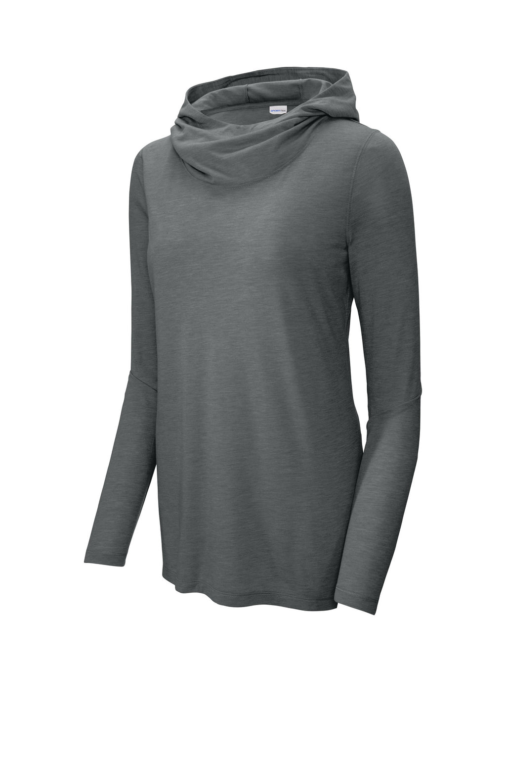 Sport-Tek LST406 Tek Women's PosiCharge  Tri-Blend Wicking Long Sleeve Hoodie