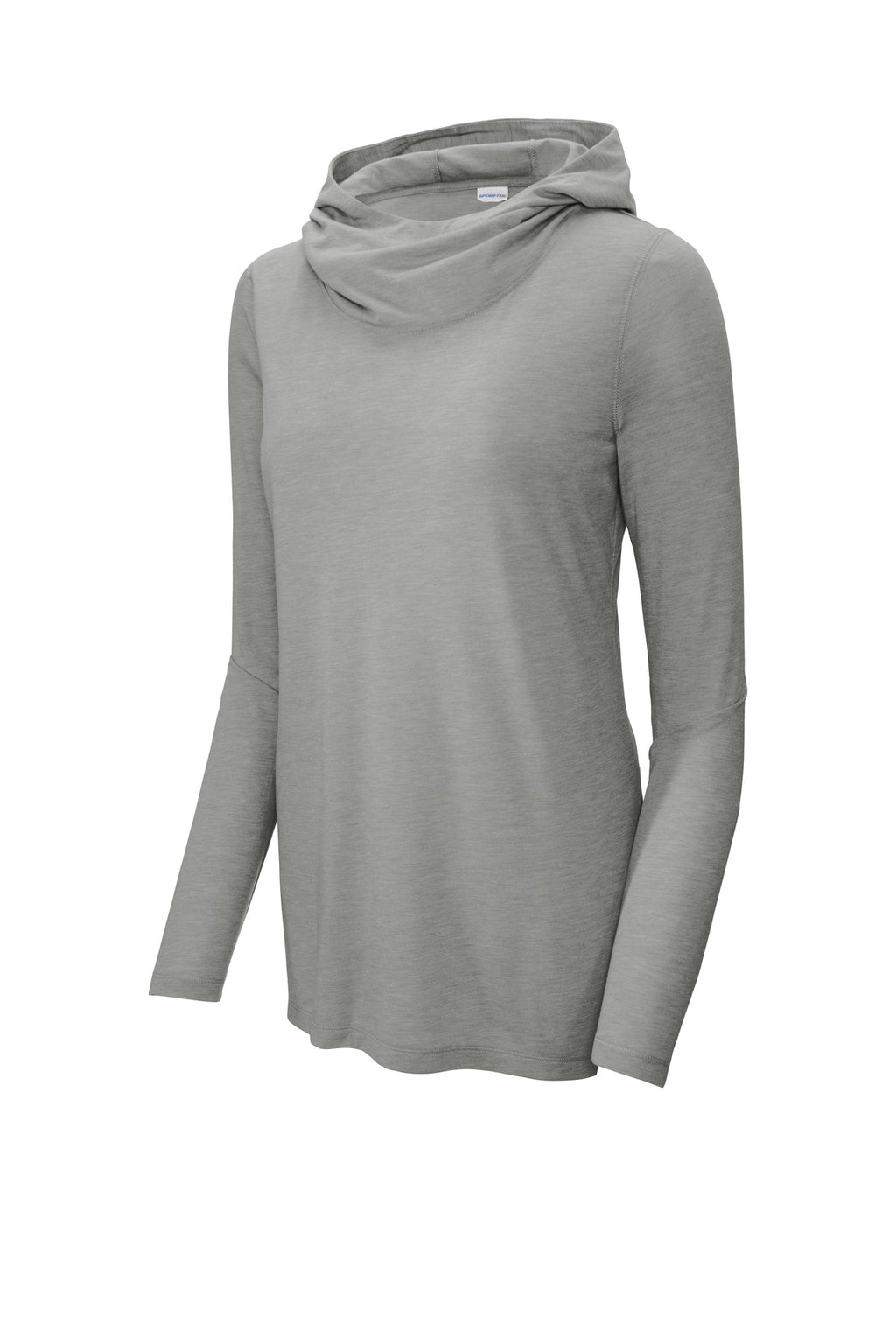 Sport-Tek LST406 Tek Women's PosiCharge  Tri-Blend Wicking Long Sleeve Hoodie