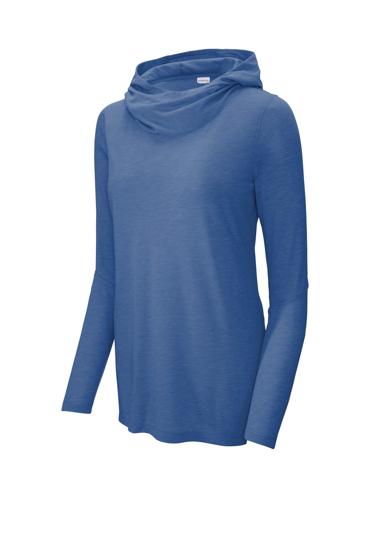 Sport-Tek LST406 Tek Women's PosiCharge  Tri-Blend Wicking Long Sleeve Hoodie