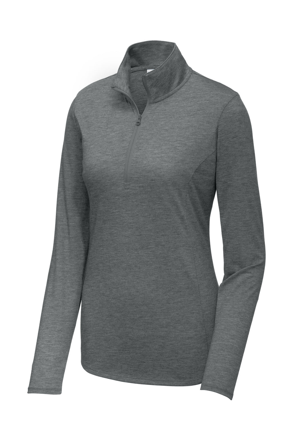 Sport-Tek LST407 Tek  Women's PosiCharge  Tri-Blend Wicking 1/4-Zip Pullover