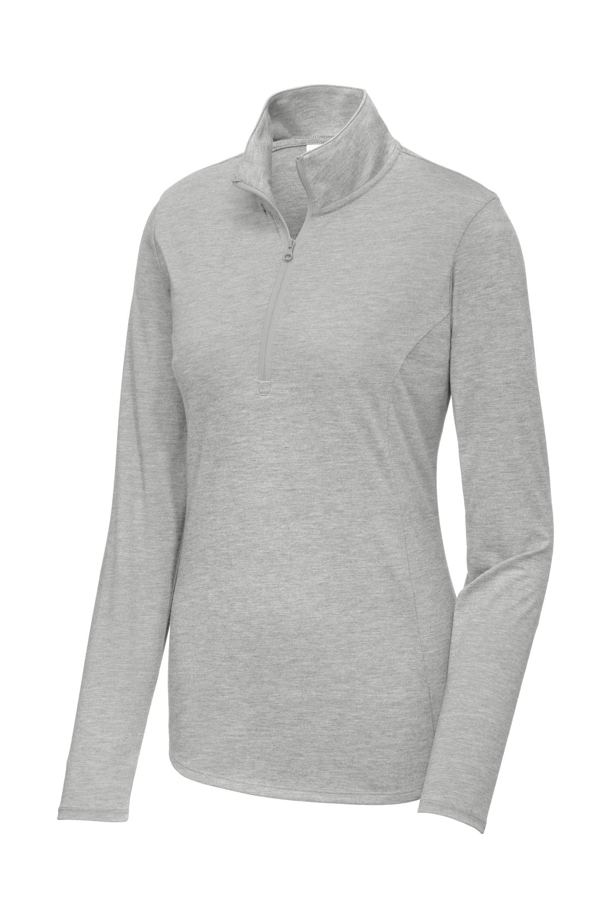 Sport-Tek LST407 Tek  Women's PosiCharge  Tri-Blend Wicking 1/4-Zip Pullover