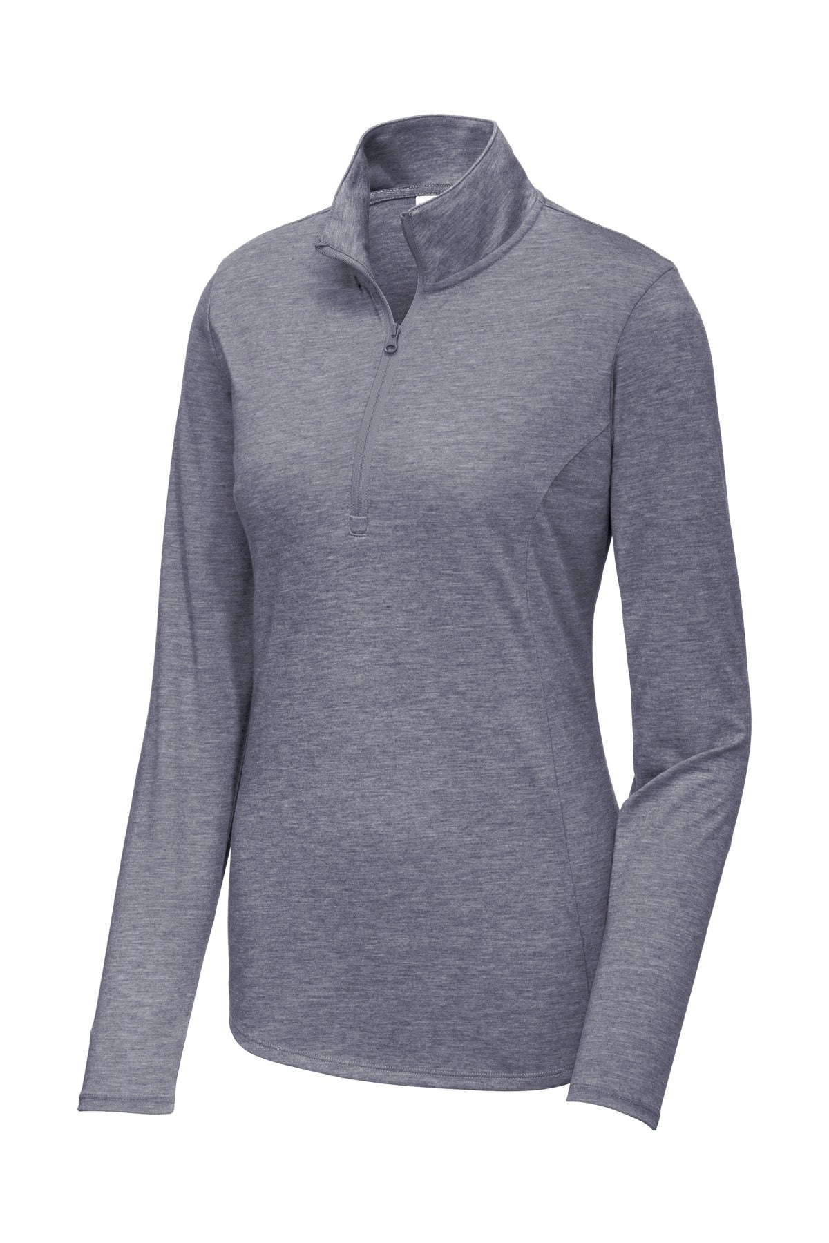 Sport-Tek LST407 Tek  Women's PosiCharge  Tri-Blend Wicking 1/4-Zip Pullover