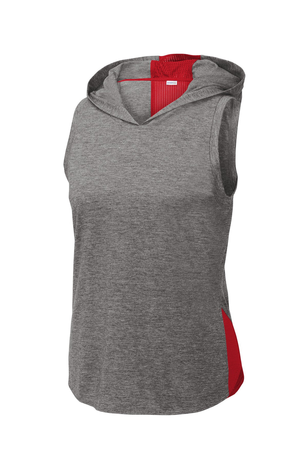 Sport-Tek LST410 Tek  Women's PosiCharge  Tri-Blend Wicking Draft Hoodie Tank