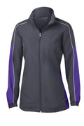 Sport-Tek LST61 Tek Ladies Piped Colorblock Wind Jacket