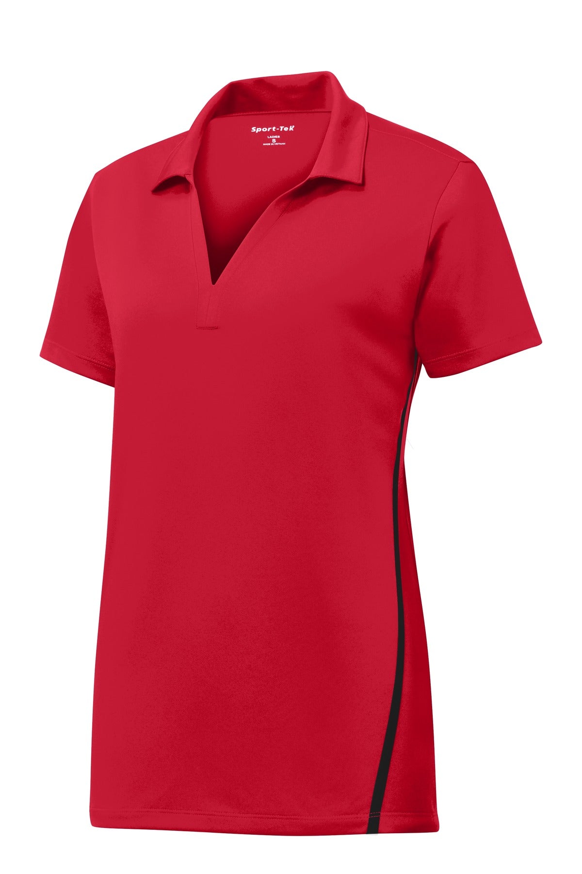 Sport-Tek LST620 Tek Ladies Contrast PosiCharge Tough Polo
