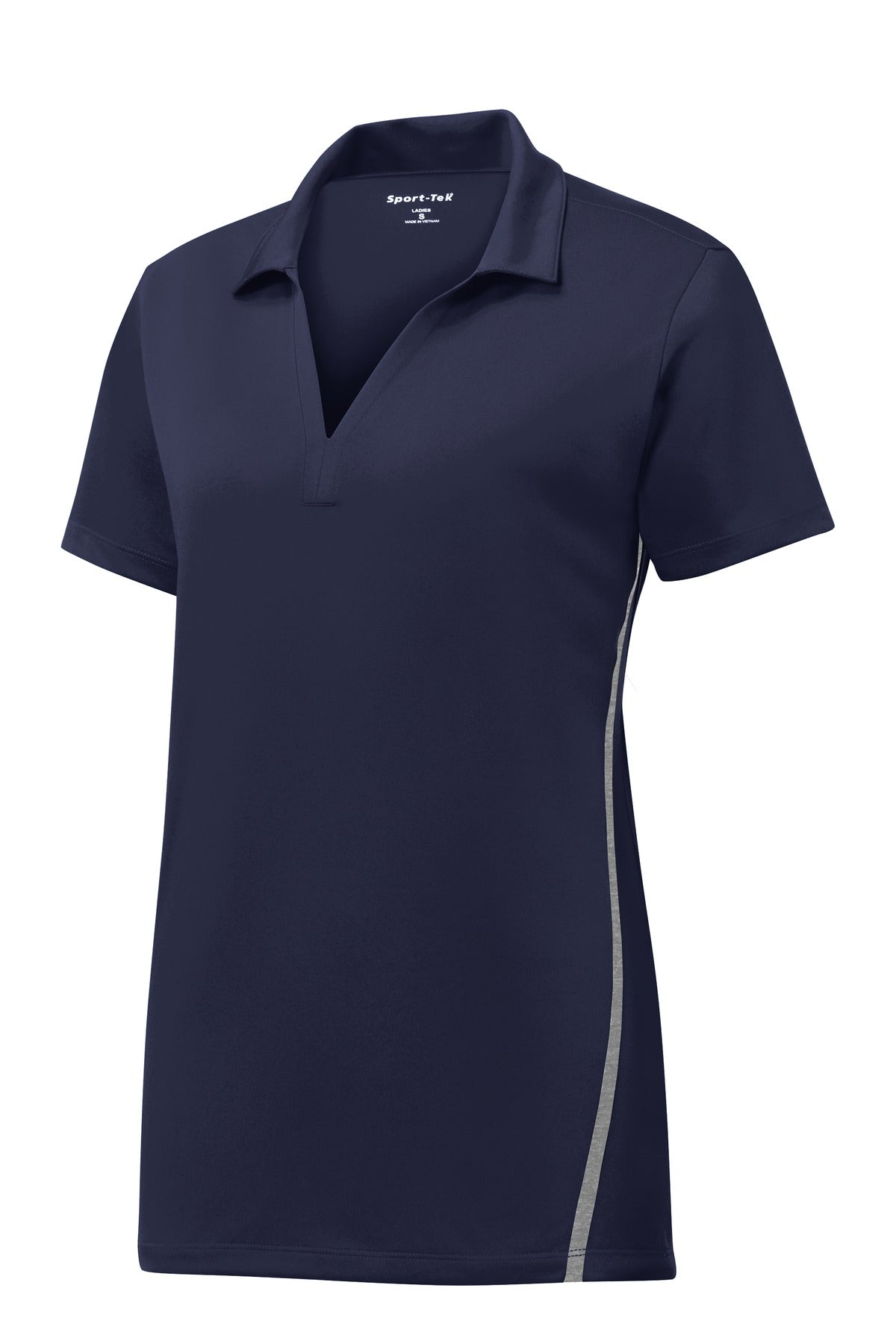 Sport-Tek LST620 Tek Ladies Contrast PosiCharge Tough Polo