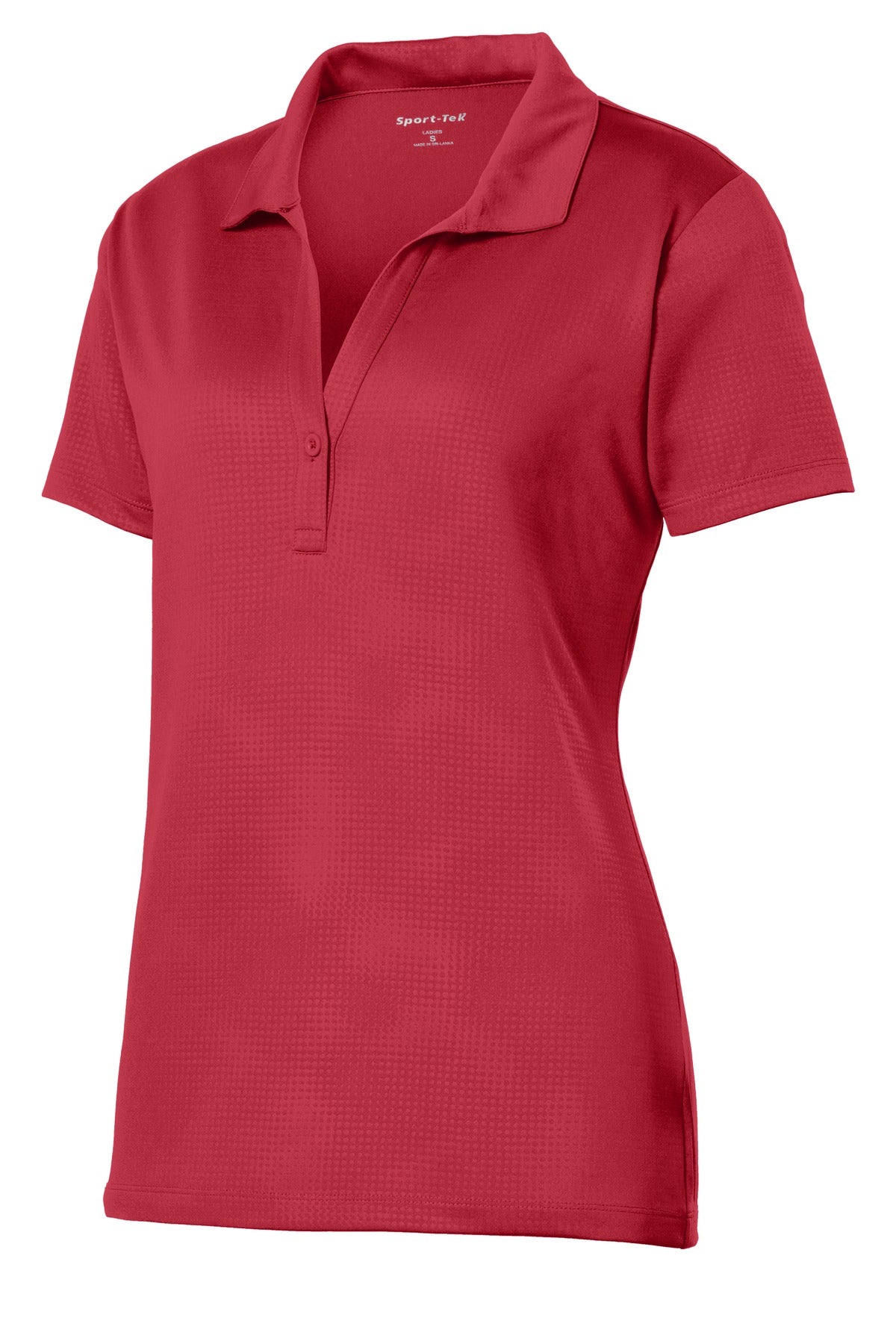 Sport-Tek LST630 Tek Women's Embossed PosiCharge Tough Polo